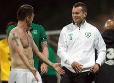 Shay Given with Robbie Keane 29/5/2012