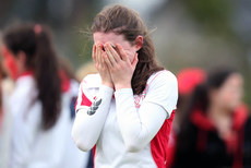 Rachel Henshaw dejected at the end of the game 27/2/2013